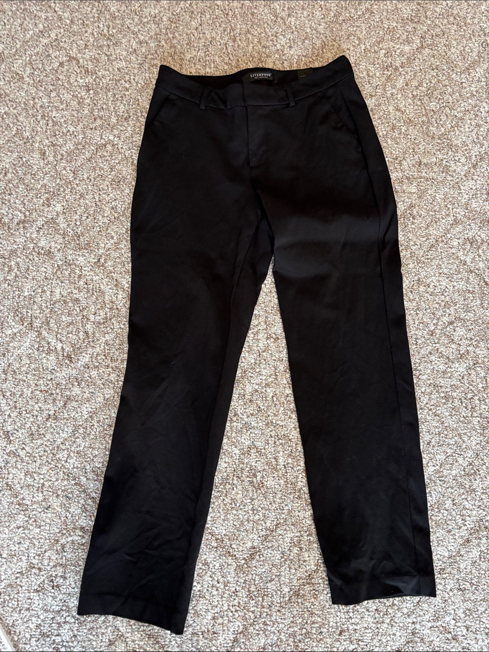 Liverpool Women's Black Trousers - Classic Straight Leg